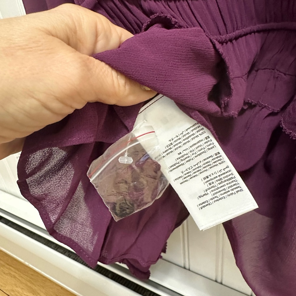 FARM Rio Purple Ruffled Blouse - Picture 6 of 8